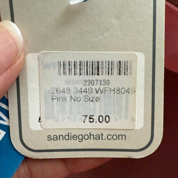 San Diego Hat Company Pink Wool Felt Fedora Gaga Joanne Sz O/S NWT - Picture 9 of 13